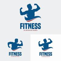 modelo de design de logotipo de ginásio de fitness