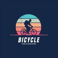 design de logotipo de vetor de bicicleta