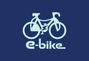 e modelo de design de logotipo e ícone de bicicleta vetor