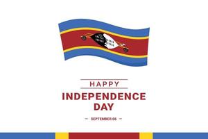 dia da independência da eswatini vetor