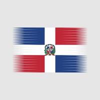 vetor de bandeira da república dominicana. bandeira nacional