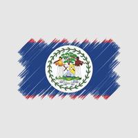 escova de bandeira de belize. bandeira nacional vetor