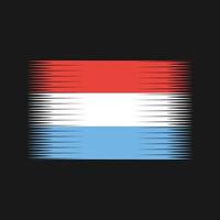 vetor de bandeira de luxemburgo. bandeira nacional