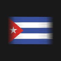 vetor de bandeira de cuba. bandeira nacional
