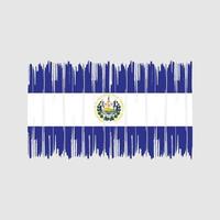 pinceladas de bandeira de el salvador. bandeira nacional vetor