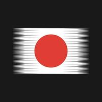 vetor de bandeira do Japão. bandeira nacional