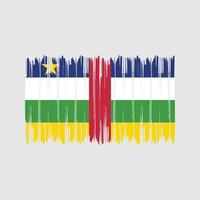 pinceladas de bandeira da África Central. bandeira nacional vetor