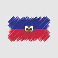 escova de bandeira do haiti. bandeira nacional vetor