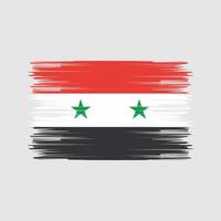 escova de bandeira da síria. bandeira nacional vetor