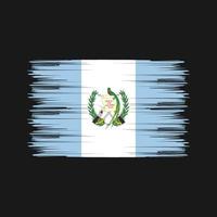 pincel de bandeira da guatemala. bandeira nacional vetor