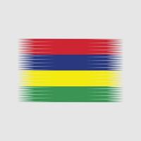vetor de bandeira das Maurícias. bandeira nacional