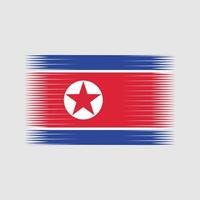 vetor de bandeira da coreia do norte. bandeira nacional