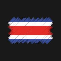 escova de bandeira da costa rica. bandeira nacional vetor