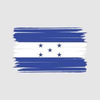 vetor de escova de bandeira de honduras. bandeira nacional