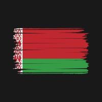 vetor de pincel de bandeira da bielorrússia. bandeira nacional