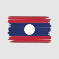 vetor de pincel de bandeira do laos. bandeira nacional