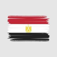vetor de pincel de bandeira do Egito. bandeira nacional