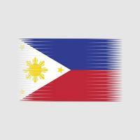 vetor de bandeira filipinas. bandeira nacional