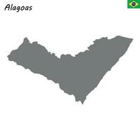 mapa de alta qualidade do estado do brasil vetor