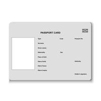ilustração vetorial de cartão de passaporte vetor