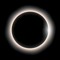 eclipse solar total, eclipse do sol vetor