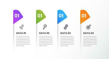 vetor de elementos de design de infográfico de negócios coloridos