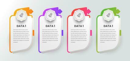 vetor de elementos de design de infográfico de negócios coloridos