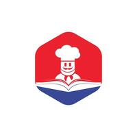 modelo de design de logotipo de vetor de estudo de chef. comida cozinhar educação logotipo ilustração ícone design.