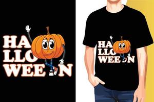 modelos de vetor de design de camiseta pronta para impressão de halloween