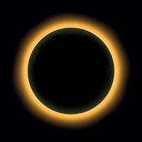 eclipse solar total, eclipse do sol vetor