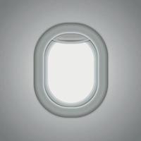 janelas do avião. vetor
