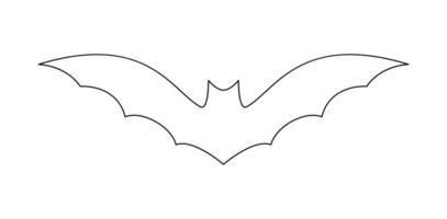 página para colorir com morcego para crianças vetor