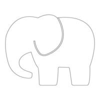 vetor de ilustração de ícone de elefante