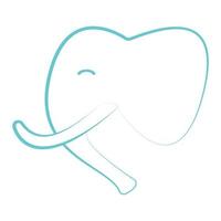 vetor de ilustração de ícone de elefante