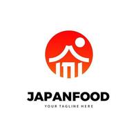 logotipo de comida japonesa vetor