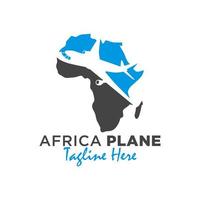 logotipo de transporte de avião africano vetor