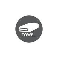 modelo de design de ilustração vetorial de ícone de toalha vetor