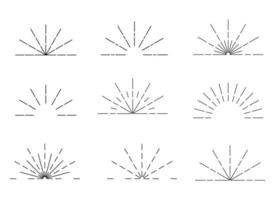 ilustração de design starburst isolada no fundo branco vetor