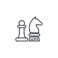 elementos do vetor de símbolo de ícones de xadrez para web infográfico