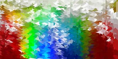 textura de polígono gradiente vector multicolor escuro.