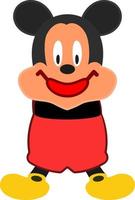 personagem de desenho animado mickey mouse vetor