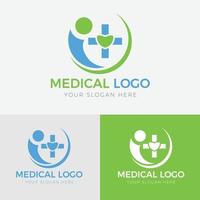design de logotipo médico vetor