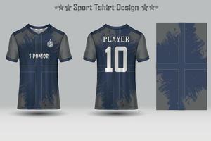 maquete de camisa de esporte de futebol design de t-shirt de padrão geométrico abstrato vetor