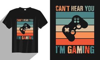 não posso aqui estou eu estou jogando design de camiseta gamer, design de camiseta gamer gamer, design de camiseta gamer vintage, design de camiseta gamer tipografia, design de camiseta gamer retro gamer vetor