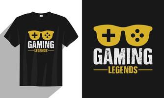 design de camiseta gaming legends, design de camiseta gamer gamer, design de camiseta gamer vintage, design de camiseta gamer tipografia, design de camiseta gamer retro gamer vetor