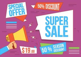 Vector Vector Super Sale Illustration