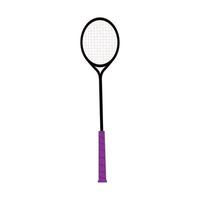 esporte de raquete de badminton vetor