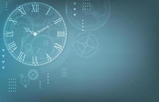 tecnologia vector background.analog clock.time