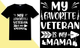 camiseta tipográfica svg veterano americano vetor