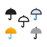 ícone do clima guarda-chuva vetor